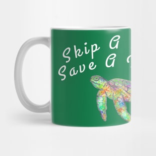 Skip a straw save a Turtle, ocean shirt,  turtle gift,  turtle gifts, turtle birthday, sea turtle gifts, turtle tee, sea turtle tee, Mug